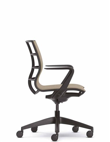 Кресло SEDUS SE:JOY EC-180 (BLACK+M77), с подлокотниками