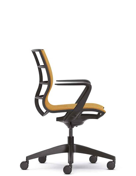 Кресло SEDUS SE:JOY EC-180 (BLACK+M75), с подлокотниками