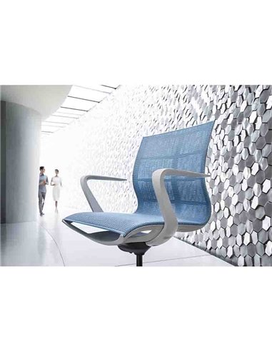 Кресло SEDUS SE:JOY EC-180 (LIGHT GREY+M72), с подлокотниками