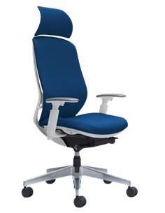Кресло OKAMURA SYLPHY EXTRA HIGH FABRIC WHITE для руководителя 2