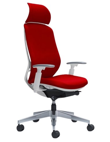 Кресло OKAMURA SYLPHY EXTRA HIGH FABRIC WHITE для руководителя