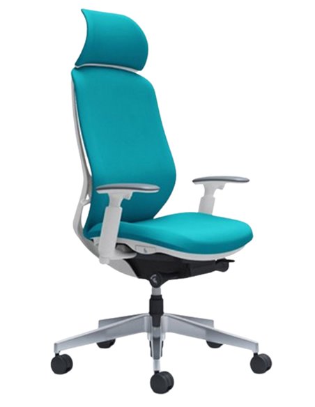 Кресло OKAMURA SYLPHY EXTRA HIGH FABRIC WHITE для руководителя