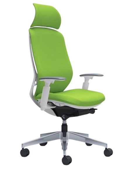 Кресло OKAMURA SYLPHY EXTRA HIGH FABRIC WHITE для руководителя