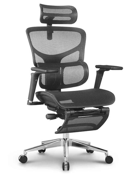 Кресло HOOKAY SAIL 2 BLACK (RSA2M01), эргономичное, с подставкой под ноги