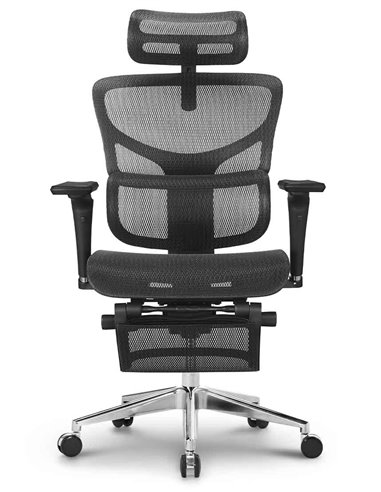 Кресло HOOKAY SAIL 2 BLACK (RSA2M01), эргономичное, с подставкой под ноги