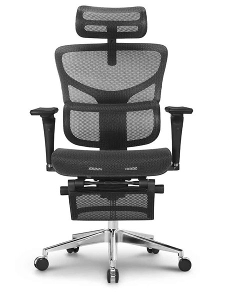Кресло HOOKAY SAIL 2 BLACK (RSA2M01), эргономичное, с подставкой под ноги