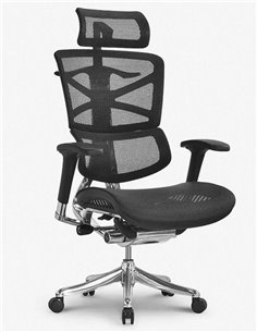 Кресло HOOKAY SHARP BLACK (HSRM01), для руководителя, эргономичное