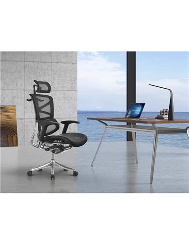 Кресло HOOKAY SHARP GREY (HSRM01-G), для руководителя, эргономичное