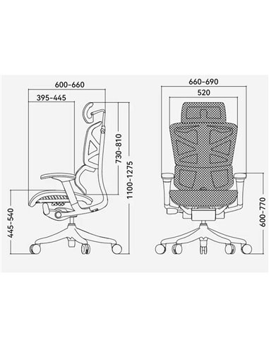 Кресло HOOKAY SHARP GREY (HSRM01-G), для руководителя, эргономичное