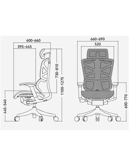 Кресло HOOKAY SHARP GREY (HSRM01-G), для руководителя, эргономичное