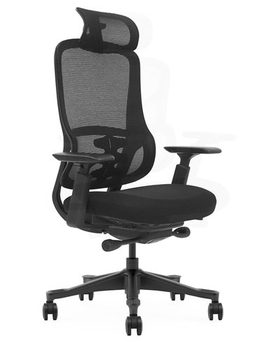 Кресло KRESLALUX S3-BH BLACK, эргономичное