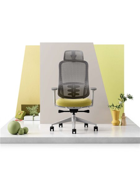 Кресло KRESLALUX S3-GH GREY, эргономичное