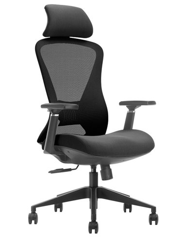 Кресло KRESLALUX K2-BH BLACK, эргономичное