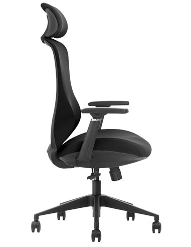 Кресло KRESLALUX K2-BH BLACK, эргономичное