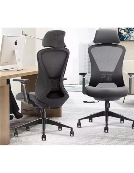 Кресло KRESLALUX K2-BH BLACK, эргономичное