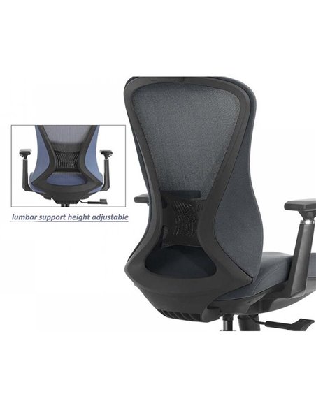 Кресло KRESLALUX K2-GH GREY, эргономичное