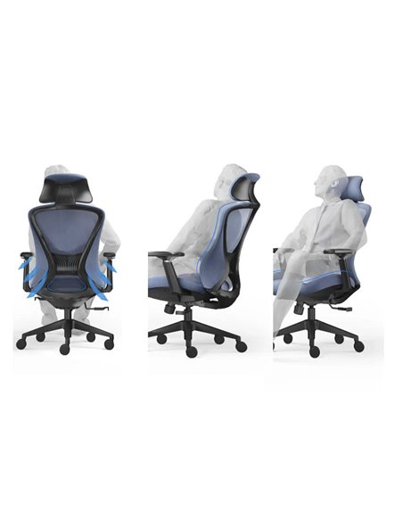 Кресло KRESLALUX K2-GH GREY, эргономичное