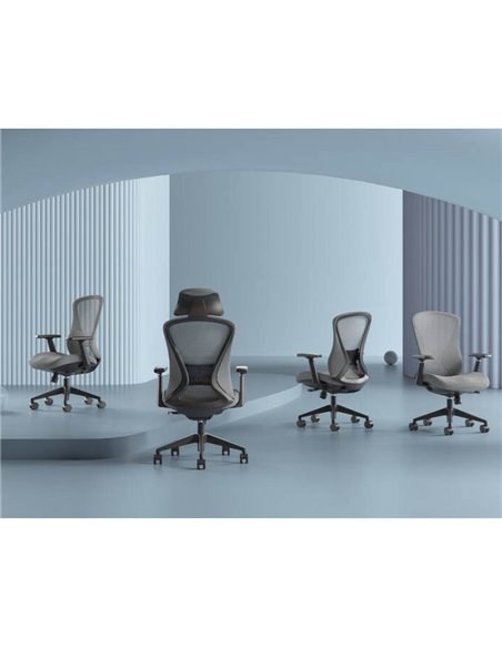 Кресло KRESLALUX K2-GH GREY, эргономичное