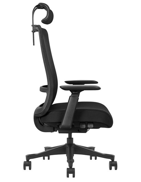 Кресло KRESLALUX V1-BH BLACK, эргономичное