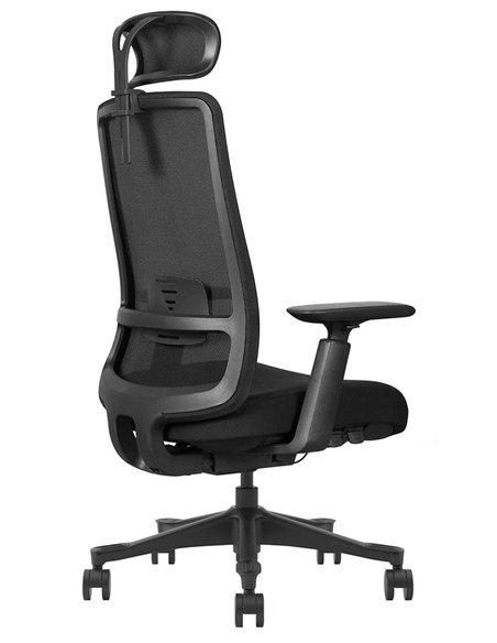 Кресло KRESLALUX V1-BH BLACK, эргономичное