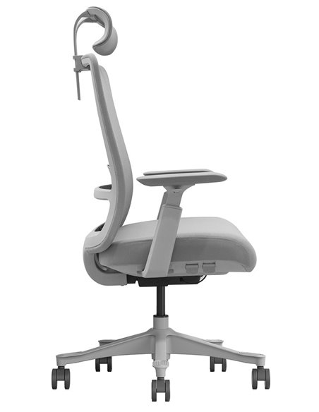 Кресло KRESLALUX V1-GH GREY, эргономичное