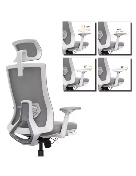 Кресло KRESLALUX SK9-BH BLACK, эргономичное
