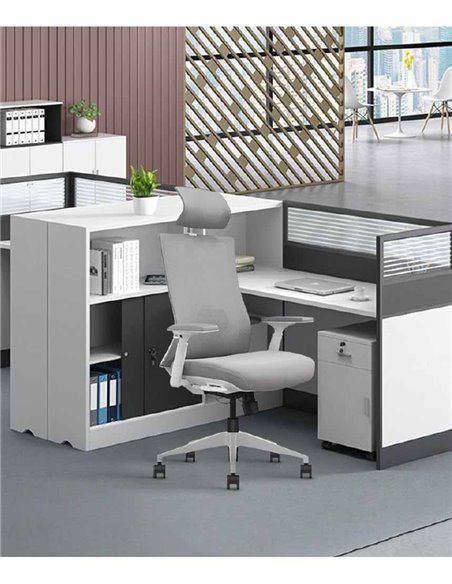 Кресло KRESLALUX SK9-GH WHITE, эргономичное