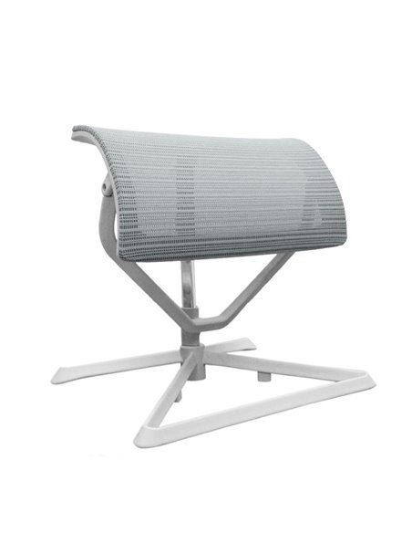 Подставка для ног COMFORT OTTOMAN GREY с регулировкой высоты, сетчатая
