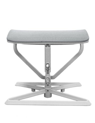 Подставка для ног COMFORT OTTOMAN GREY с регулировкой высоты, сетчатая