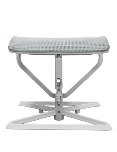 Подставка для ног COMFORT OTTOMAN GREY с регулировкой высоты, сетчатая