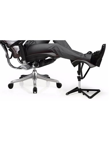 Подставка для ног COMFORT OTTOMAN GREY с регулировкой высоты, сетчатая