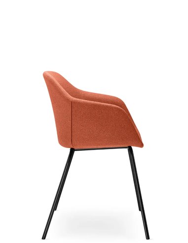 Конференц-кресло LD SEATING RIVA RI-02 BLACK на ножках