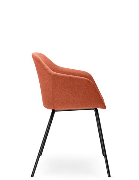 Конференц-кресло LD SEATING RIVA RI-02 BLACK на ножках