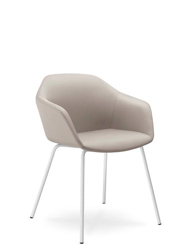 Конференц-кресло LD SEATING RIVA RI-02 WHITE на ножках