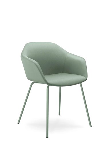 Конференц-кресло LD SEATING RIVA RI-02 GREEN на ножках