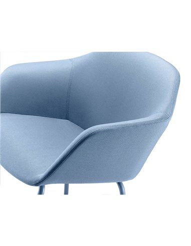 Конференц-кресло LD SEATING RIVA RI-02 BLUE на ножках