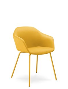 Конференц-кресло LD SEATING RIVA RI-02 YELLOW на ножках