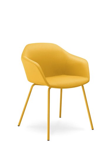 Конференц-кресло LD SEATING RIVA RI-02 YELLOW на ножках