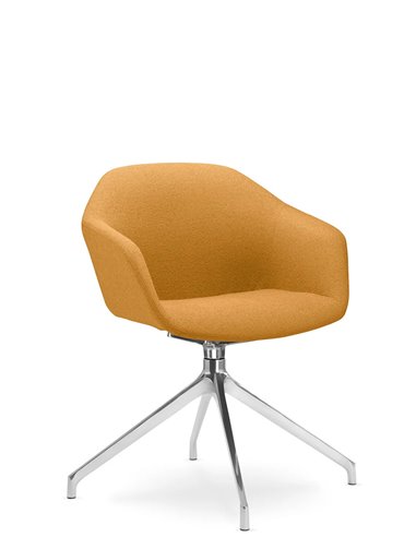 Конференц-кресло LD SEATING RIVA RI-02, F70-N6, на алюминиевой крестовине