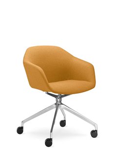 Конференц-кресло LD SEATING RIVA RI-02, F75-N6, на колесах