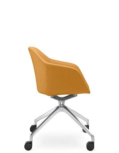 Конференц-кресло LD SEATING RIVA RI-02, F75-N6, на колесах 2