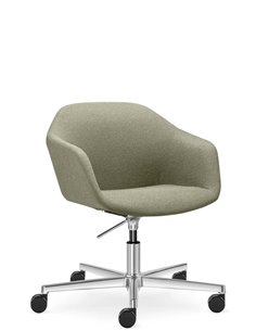 Конференц-кресло LD SEATING RIVA RI-02, F37-N6, на колесах