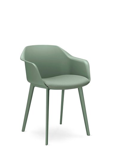 Кресло для посетителя LD SEATING RIVA RI-01-PP на ножках, с мягким сиденьем