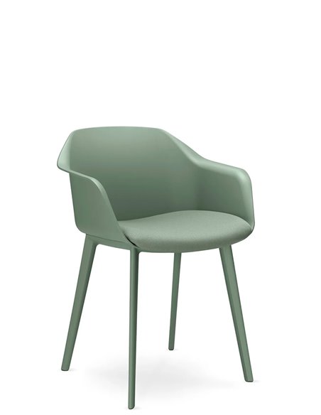Кресло для посетителя LD SEATING RIVA RI-01-PP на ножках, с мягким сиденьем