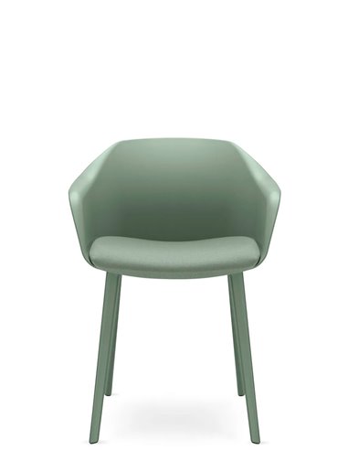 Кресло для посетителя LD SEATING RIVA RI-01-PP на ножках, с мягким сиденьем