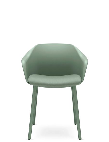 Кресло для посетителя LD SEATING RIVA RI-01-PP на ножках, с мягким сиденьем