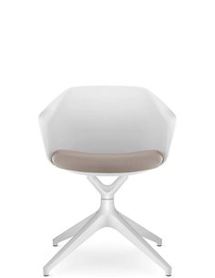 Кресло для посетителя LD SEATING RIVA RI-01, F01-WH, с мягким сиденьем 2