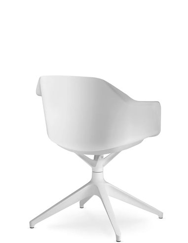 Кресло для посетителя LD SEATING RIVA RI-01, F01-WH, с мягким сиденьем