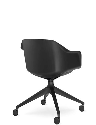 Кресло для посетителя LD SEATING RIVA RI-01, F02-BL, с мягким сиденьем
