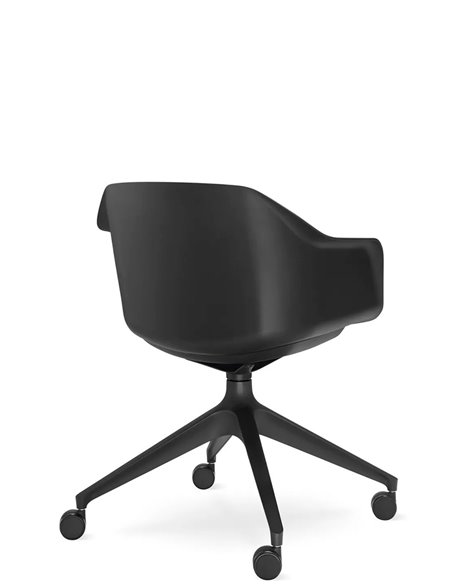 Кресло для посетителя LD SEATING RIVA RI-01, F02-BL, с мягким сиденьем